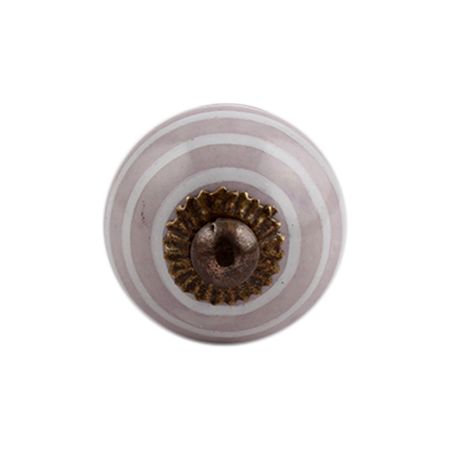 Light Purple Striped Small Wardrobe Knob